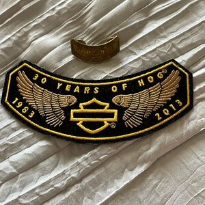 2013 Harley Davidson patch and pin